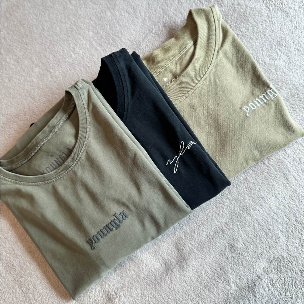 YoungLA Graphic Tee Bundle (3) – XXL & XL – Similar Fit